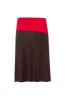 MILEN - Colour blocked midi jersey skirt sold by Siedres