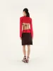 MILEN - Colour blocked midi jersey skirt sold by Siedres