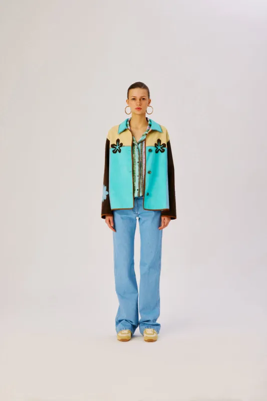 FLORY - Embroidered multi-color jacket sold by Siedres