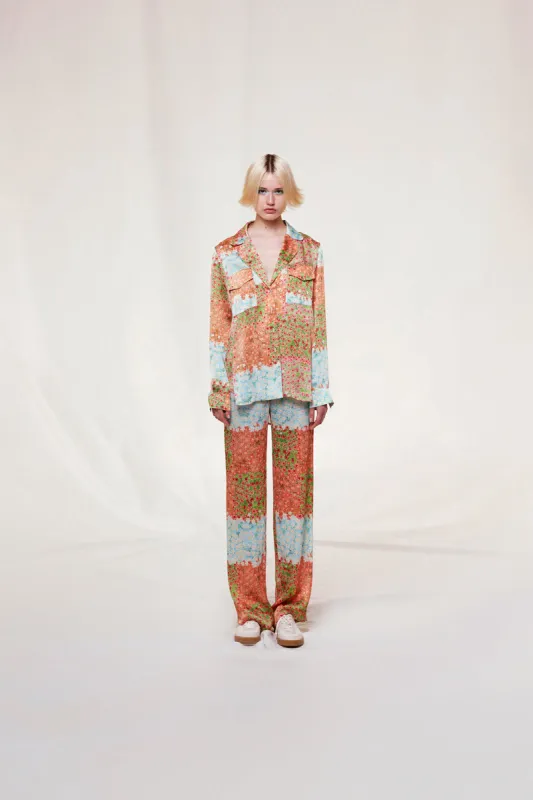 MICLA - Floral printed crinkled shirt sold by Siedres