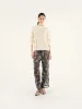 NEDI - Sequin detailed sheer drawstring pants sold by Siedres