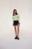 LEDI - Off-the-shoulder ruched knit top sold by Siedres