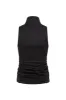 WARTZ - Zip-up sleeveless shirt with ruching details sold by Siedres