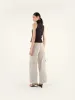 WARTZ - Zip-up sleeveless shirt with ruching details sold by Siedres