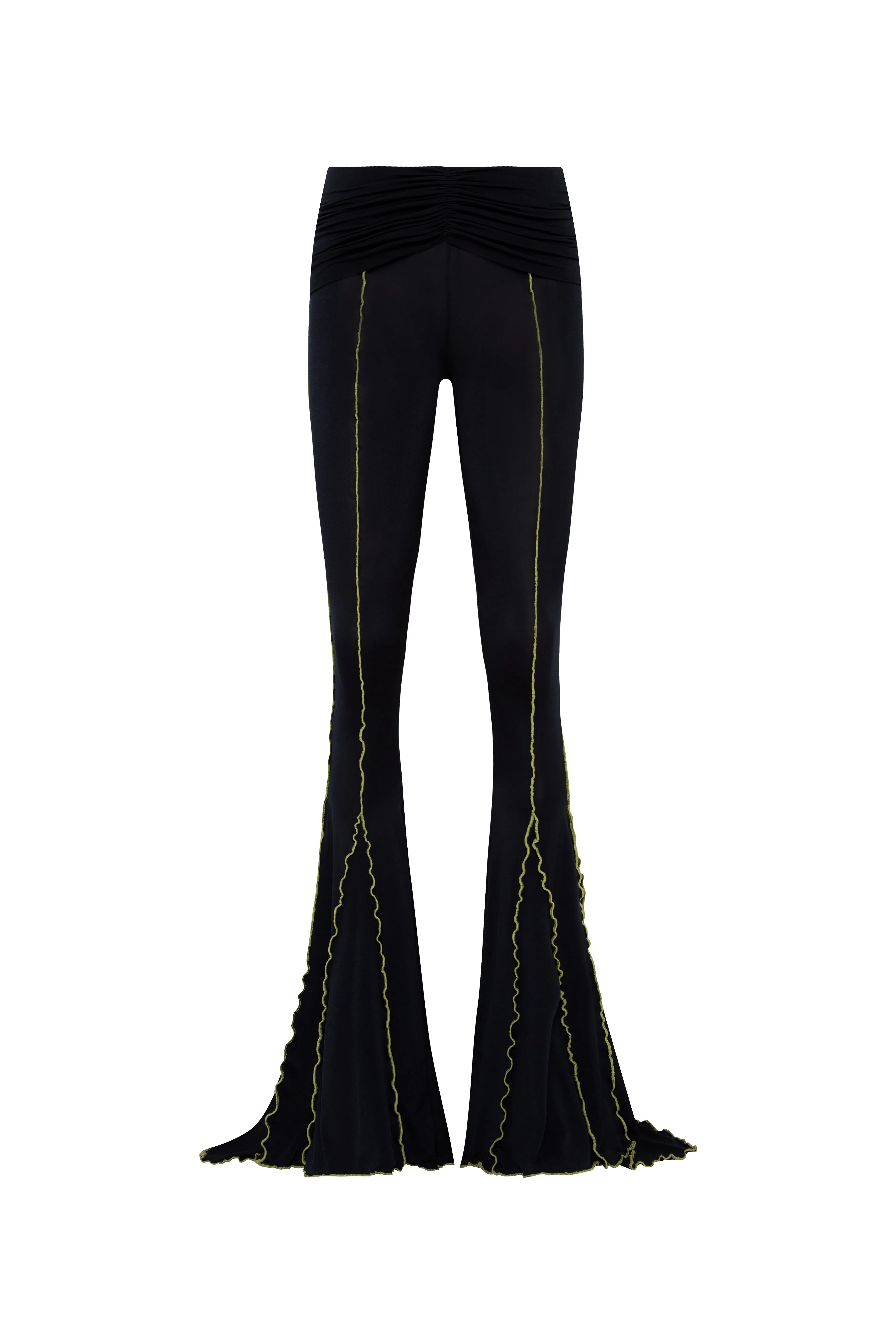 LUSE - Flared jersey pants with contrast stitching sold by Siedres product image thumbnail 4