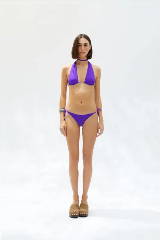ROM - Tie-detailed low-rise bikini briefs sold by Siedres