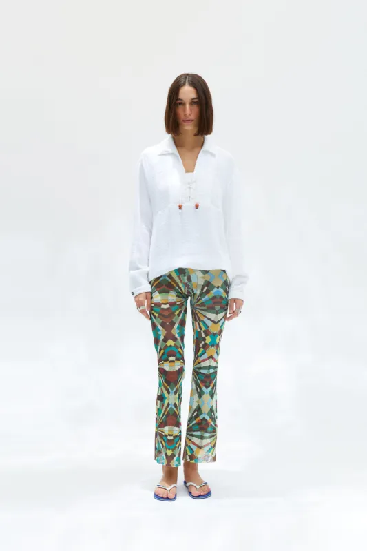 CARLOS - Open-collar long sleeve cotton overshirt sold by Siedres