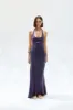 WELISE - Halterneck panelled maxi dress sold by Siedres