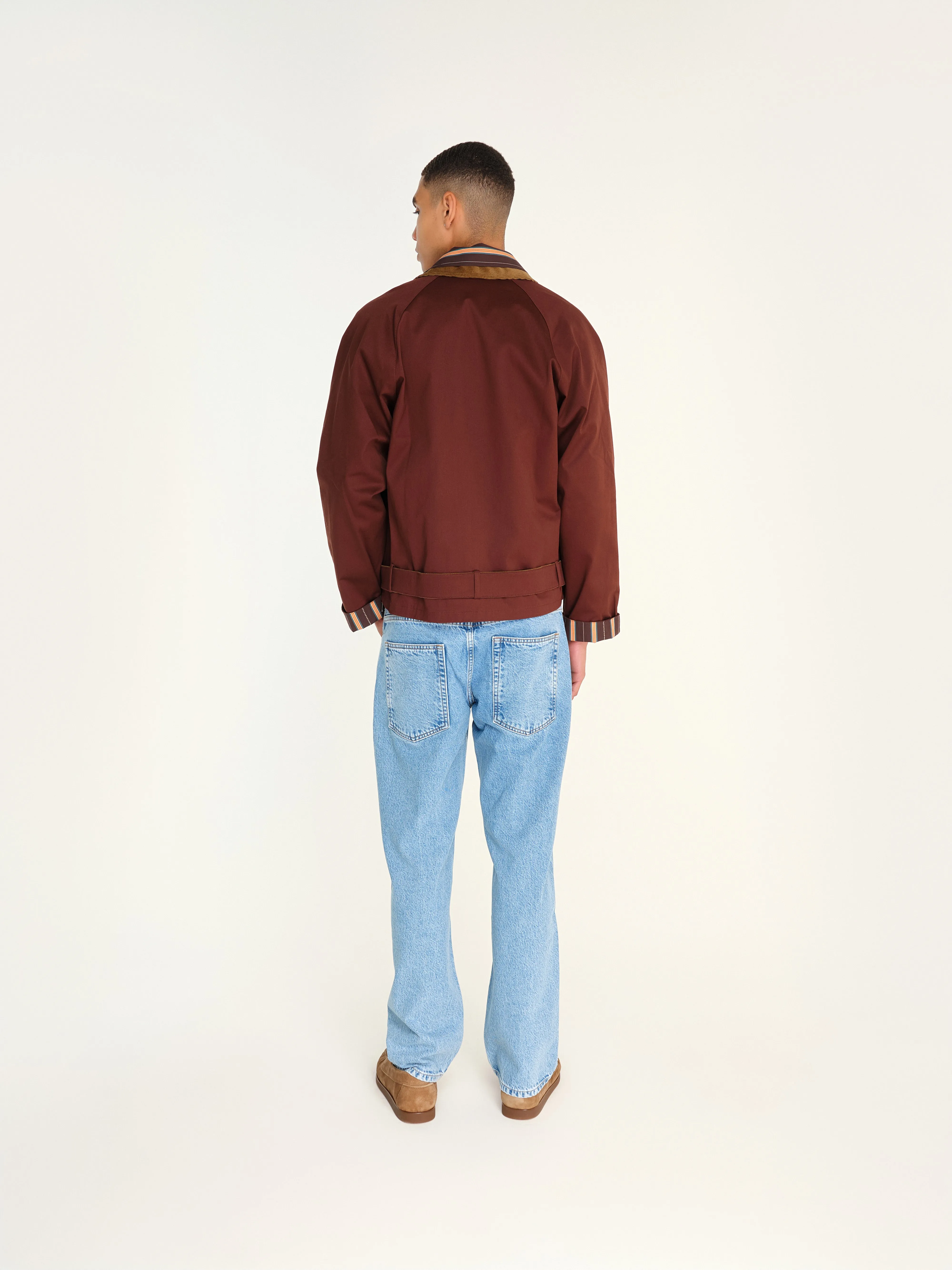 MUSY - Corduroy trimmed cotton jacket with printed lining sold by Siedres product image thumbnail 3