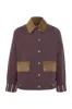 MUSY - Corduroy trimmed cotton jacket with printed lining sold by Siedres
