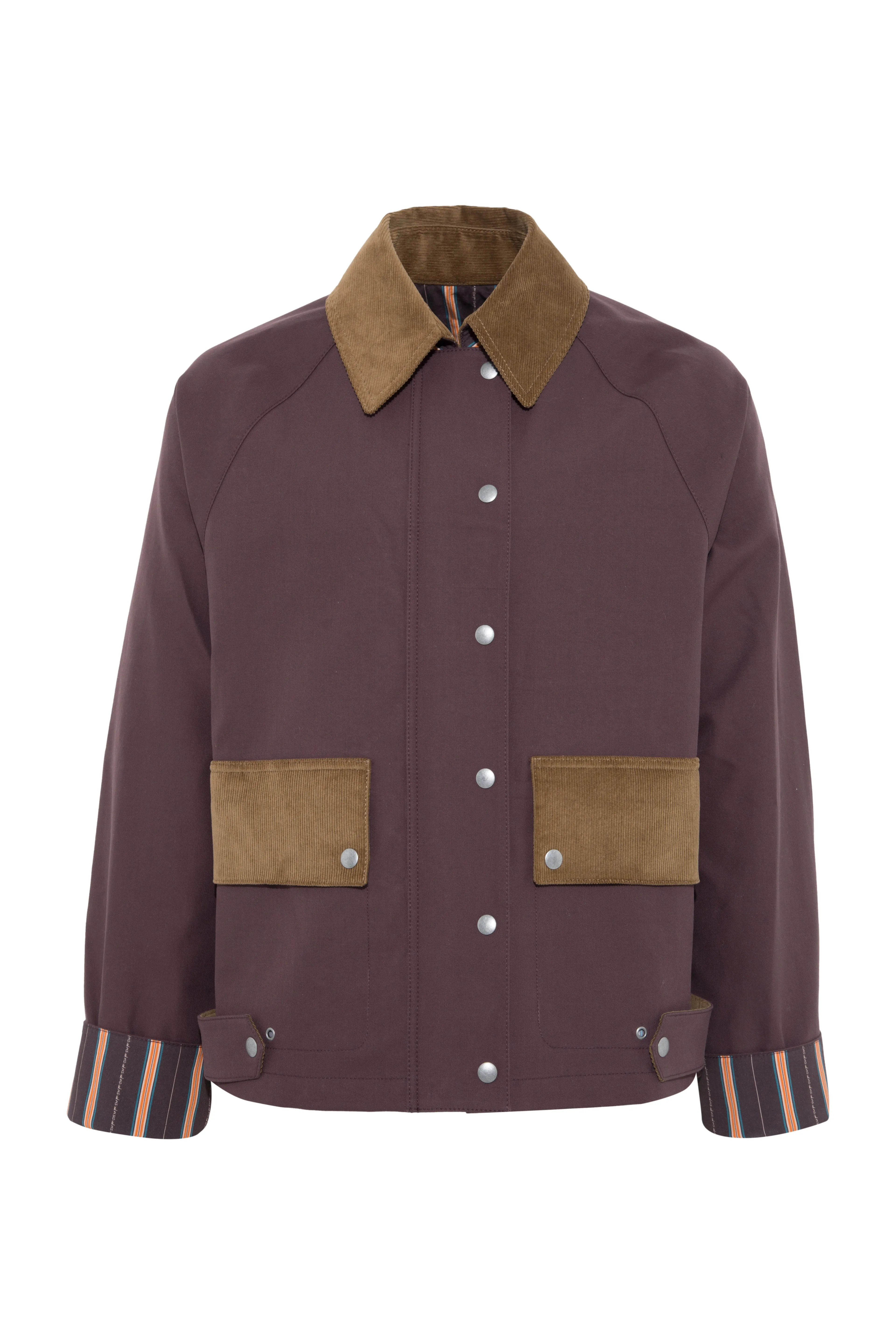 MUSY - Corduroy trimmed cotton jacket with printed lining sold by Siedres product image thumbnail 4