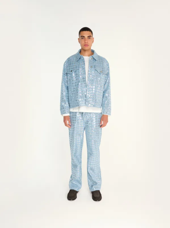 GLOW - Sequined straight-leg jeans sold by Siedres