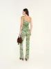 FLO - Floral printed flare-leg pants sold by Siedres