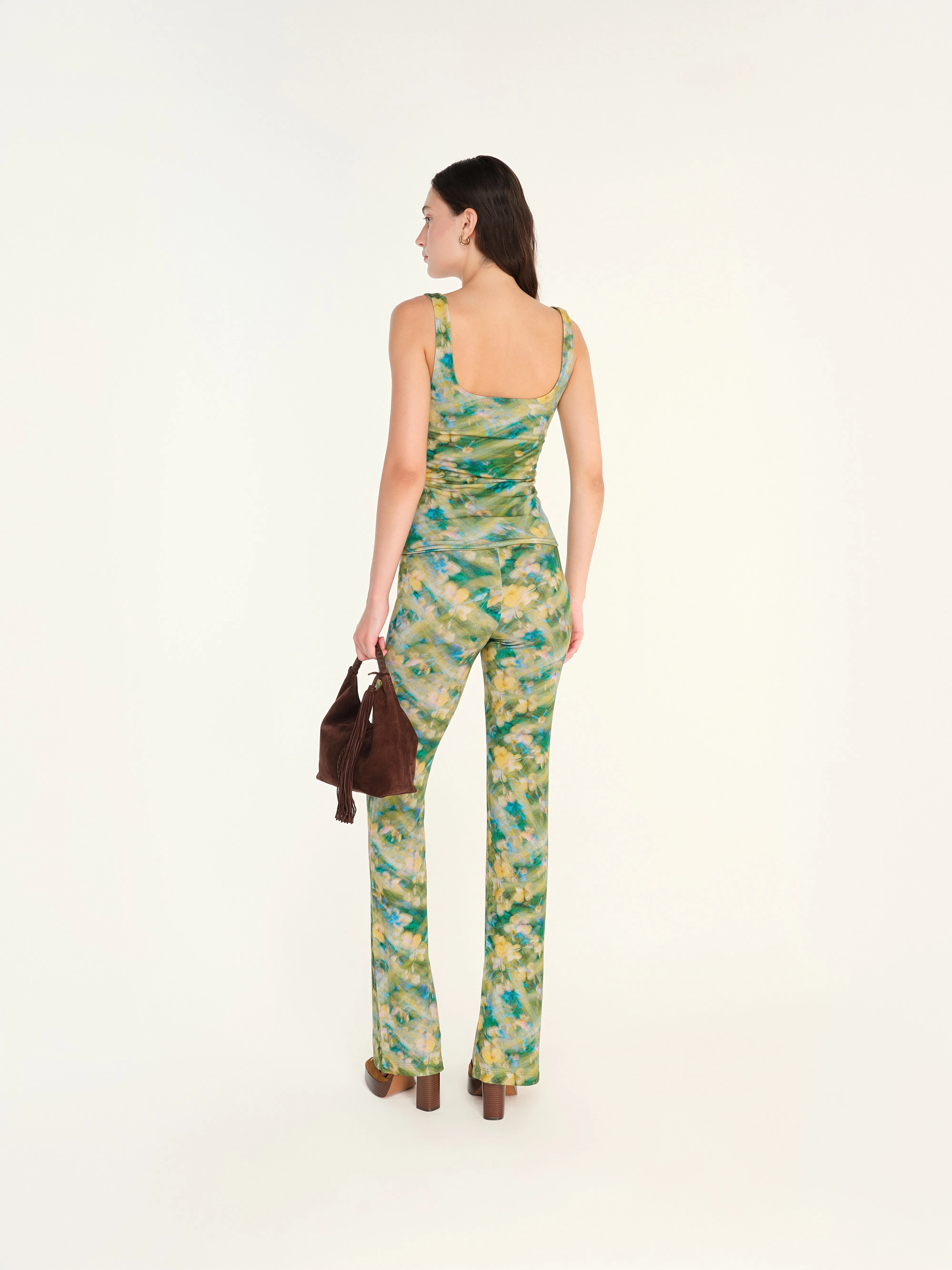 FLO - Floral printed flare-leg pants sold by Siedres product image thumbnail 3