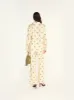 NEDI - Wide-leg printed drawsting pants sold by Siedres