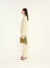 NEDI - Wide-leg printed drawsting pants sold by Siedres