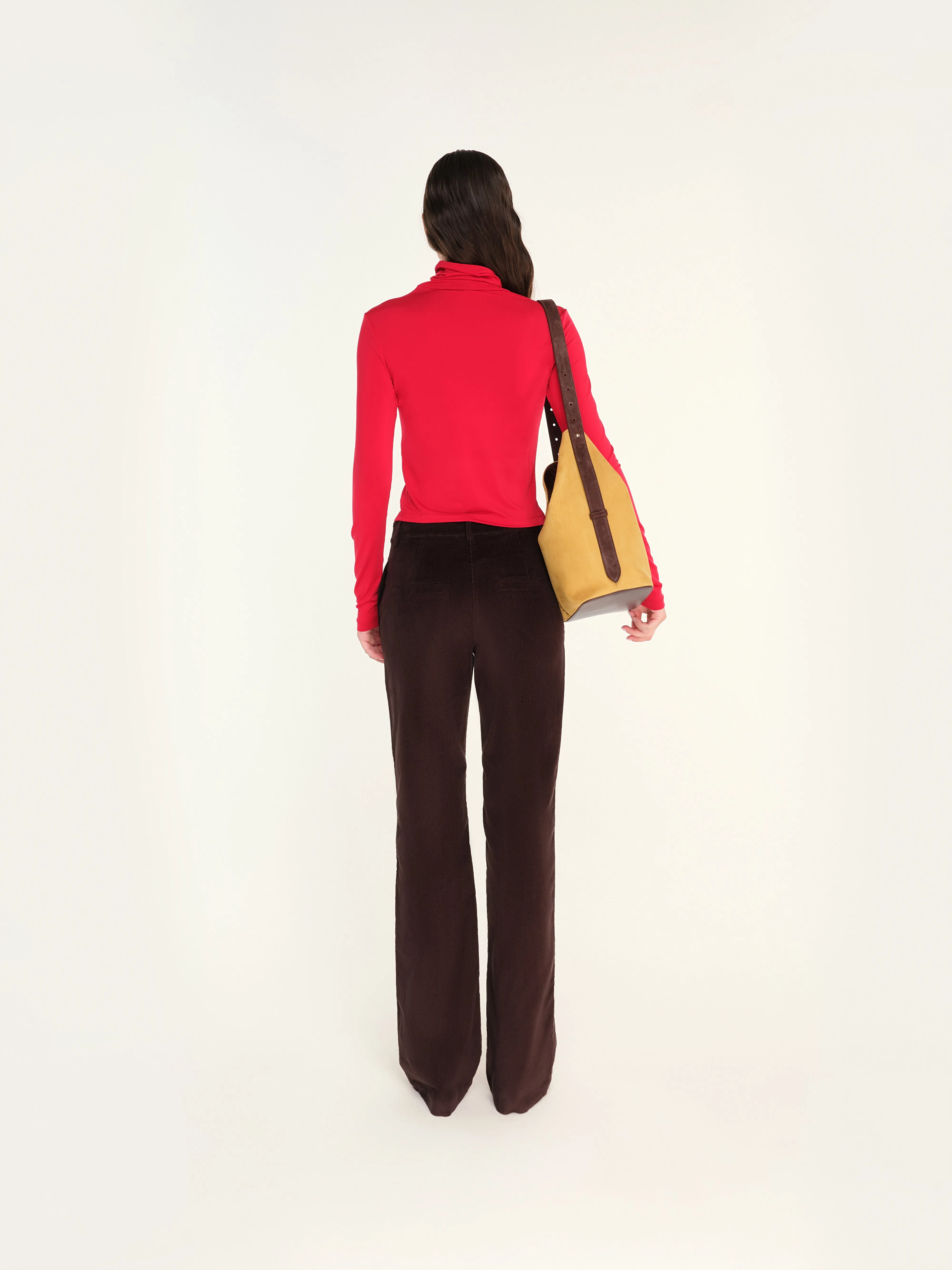 LETA - Low-rise straight-leg corduroy pants sold by Siedres product image thumbnail 3
