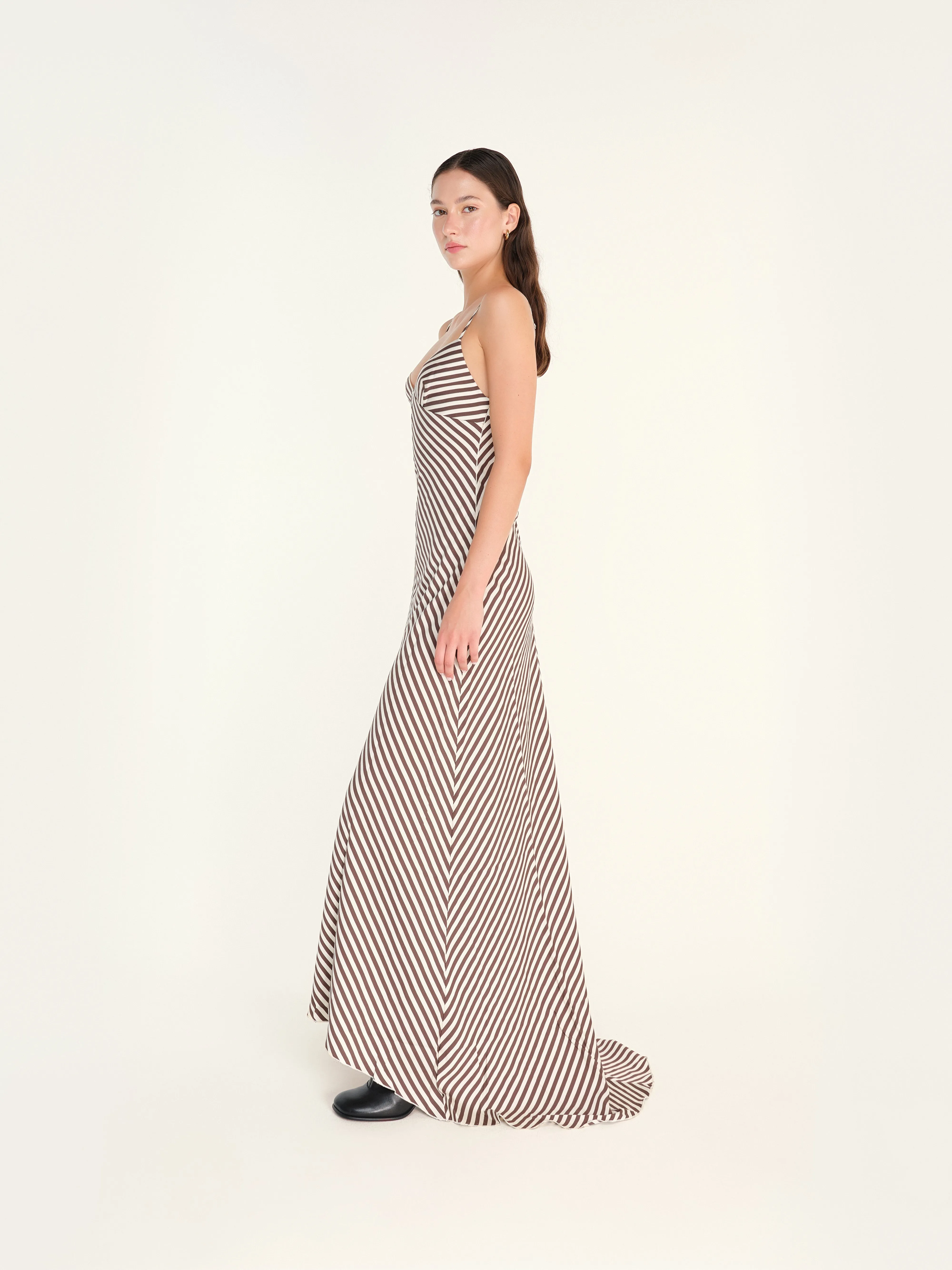BAMBA - Stripe detailed maxi dress sold by Siedres product image thumbnail 2
