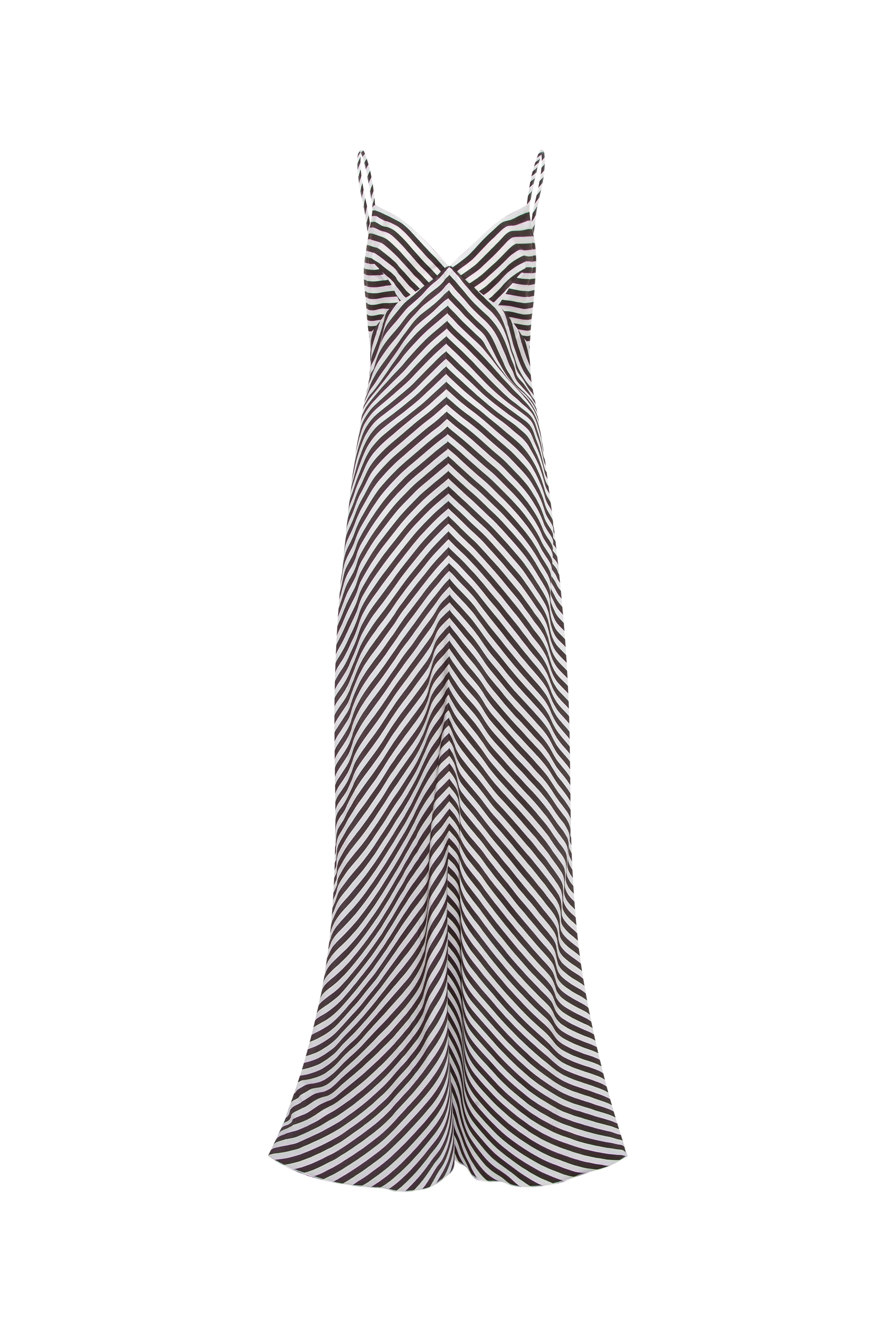 BAMBA - Stripe detailed maxi dress sold by Siedres product image thumbnail 4