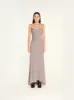 BAMBA - Stripe detailed maxi dress sold by Siedres