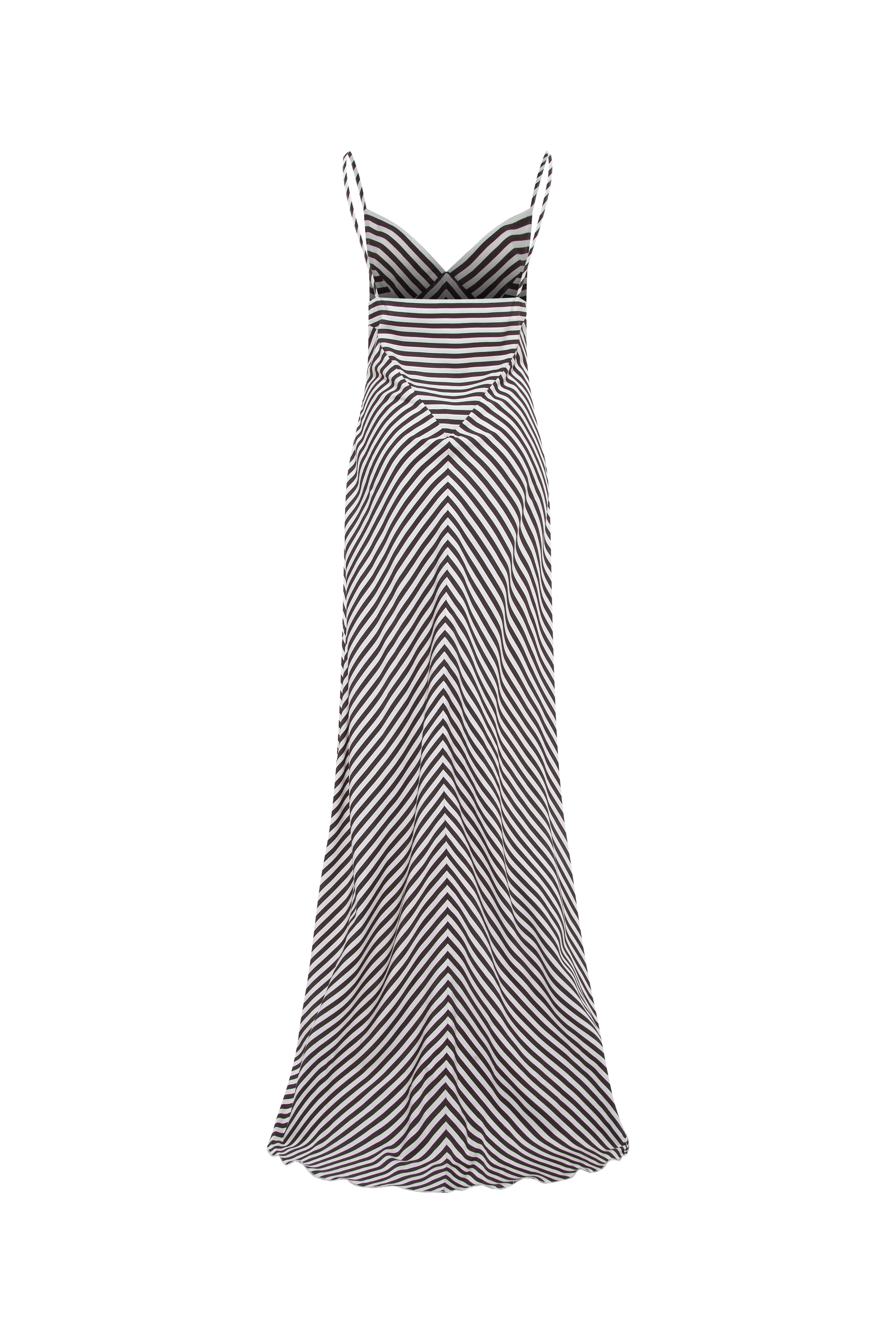 BAMBA - Stripe detailed maxi dress sold by Siedres product image thumbnail 5