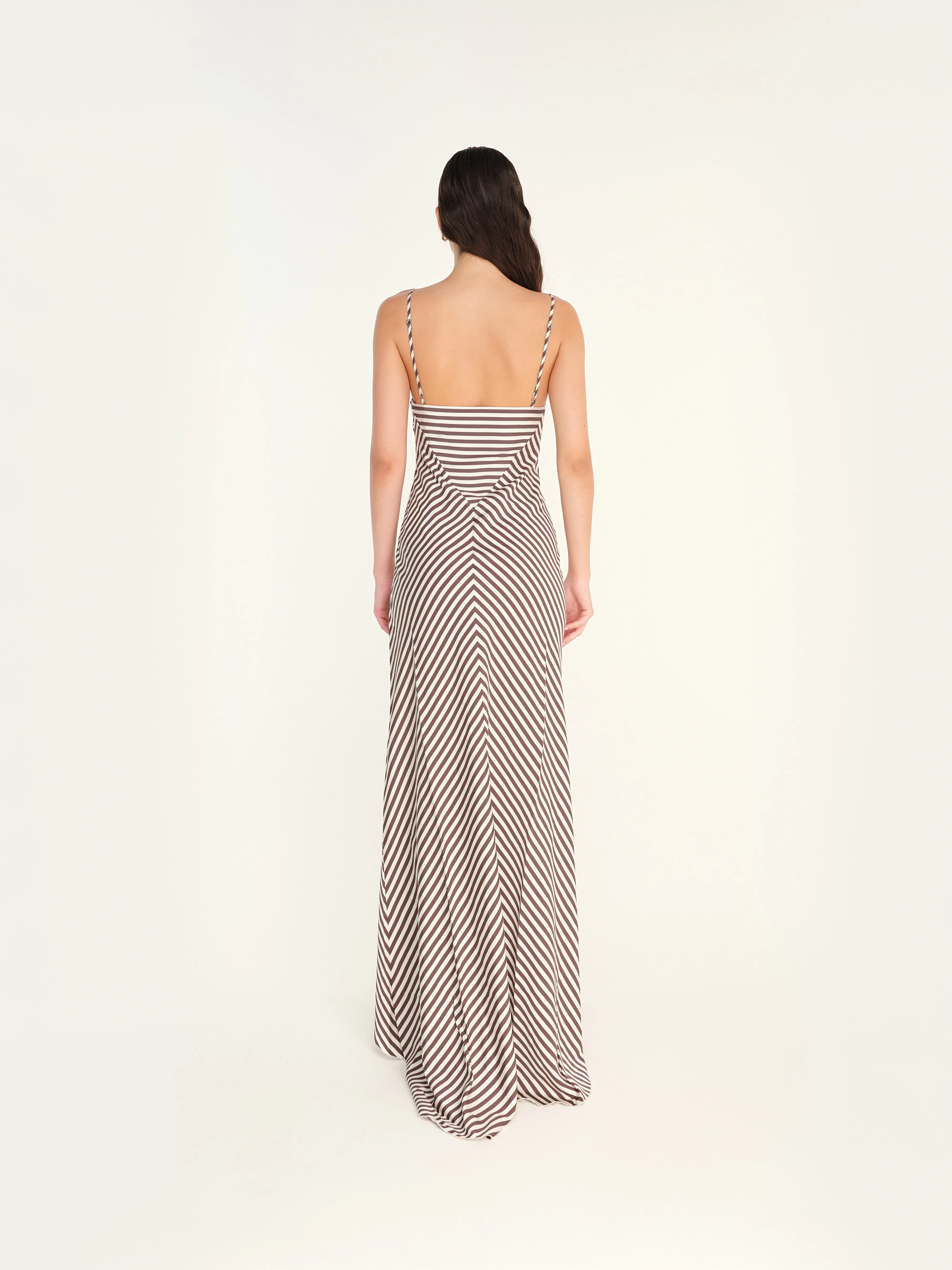 BAMBA - Stripe detailed maxi dress sold by Siedres product image thumbnail 3