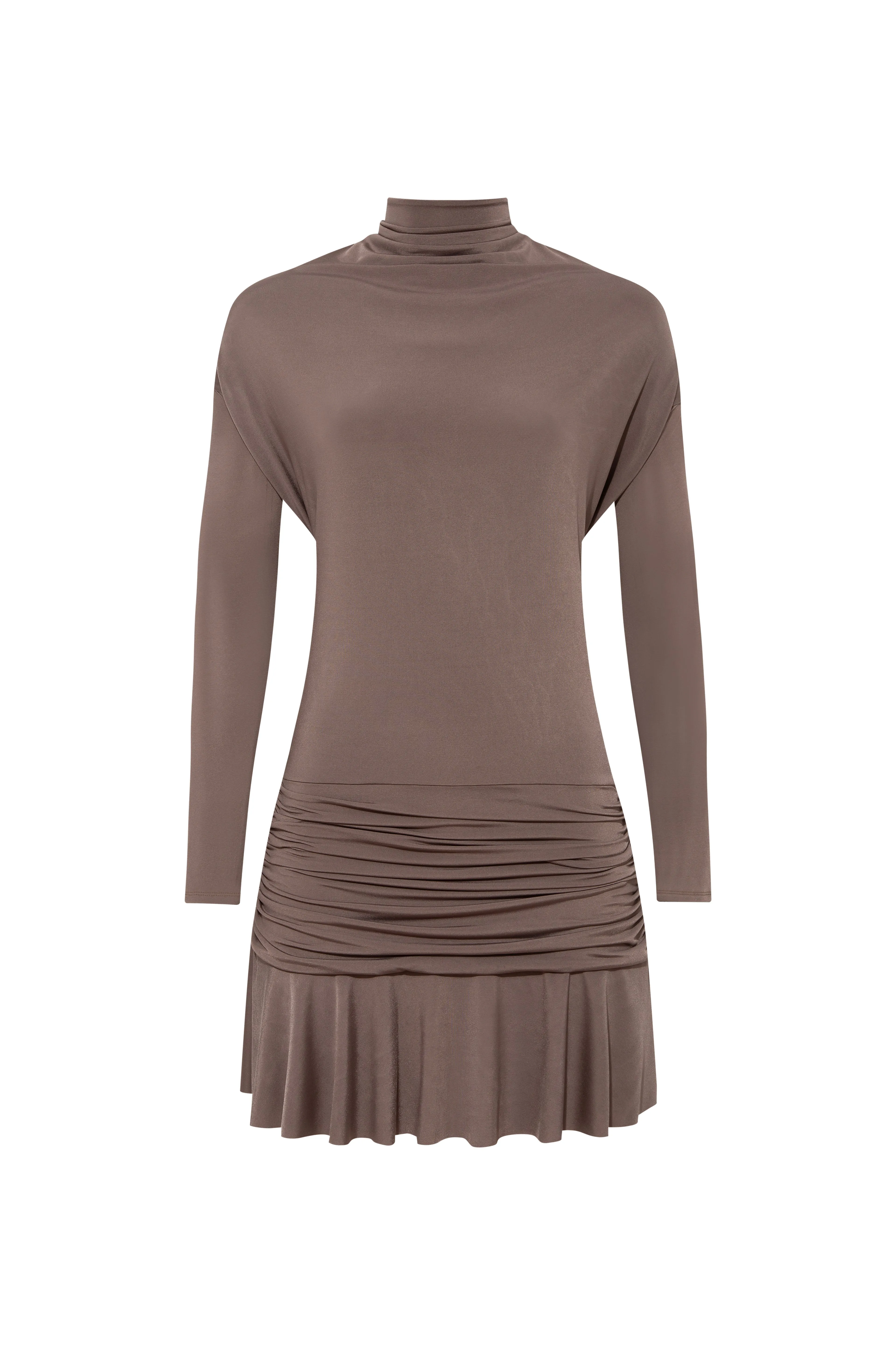 VERA - Open back jersey mini dress with ruching sold by Siedres product image thumbnail 4