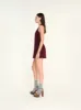 ZHEN - Fitted halterneck mini dress sold by Siedres