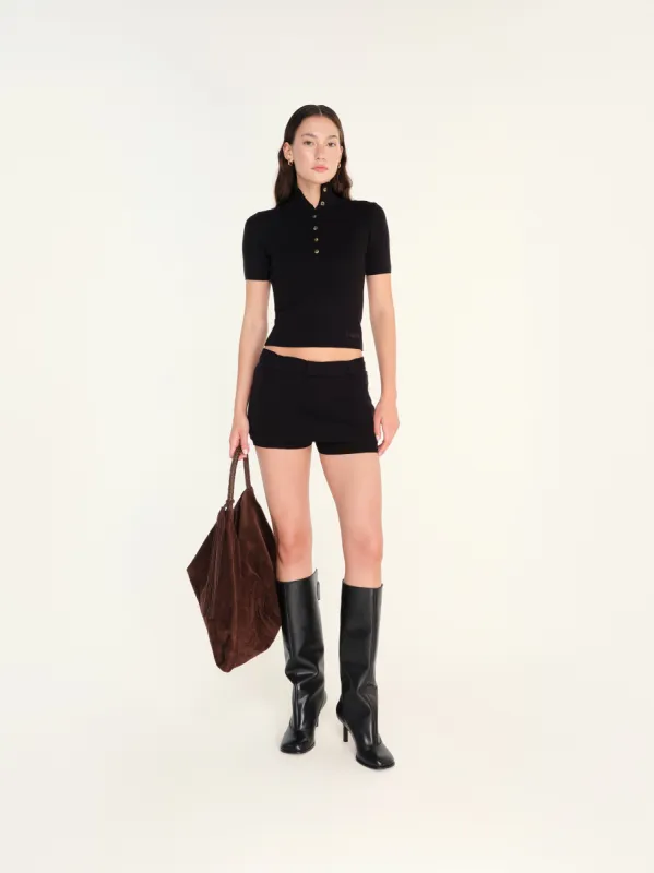 JASMY - Mini knit skort with belt detail sold by Siedres