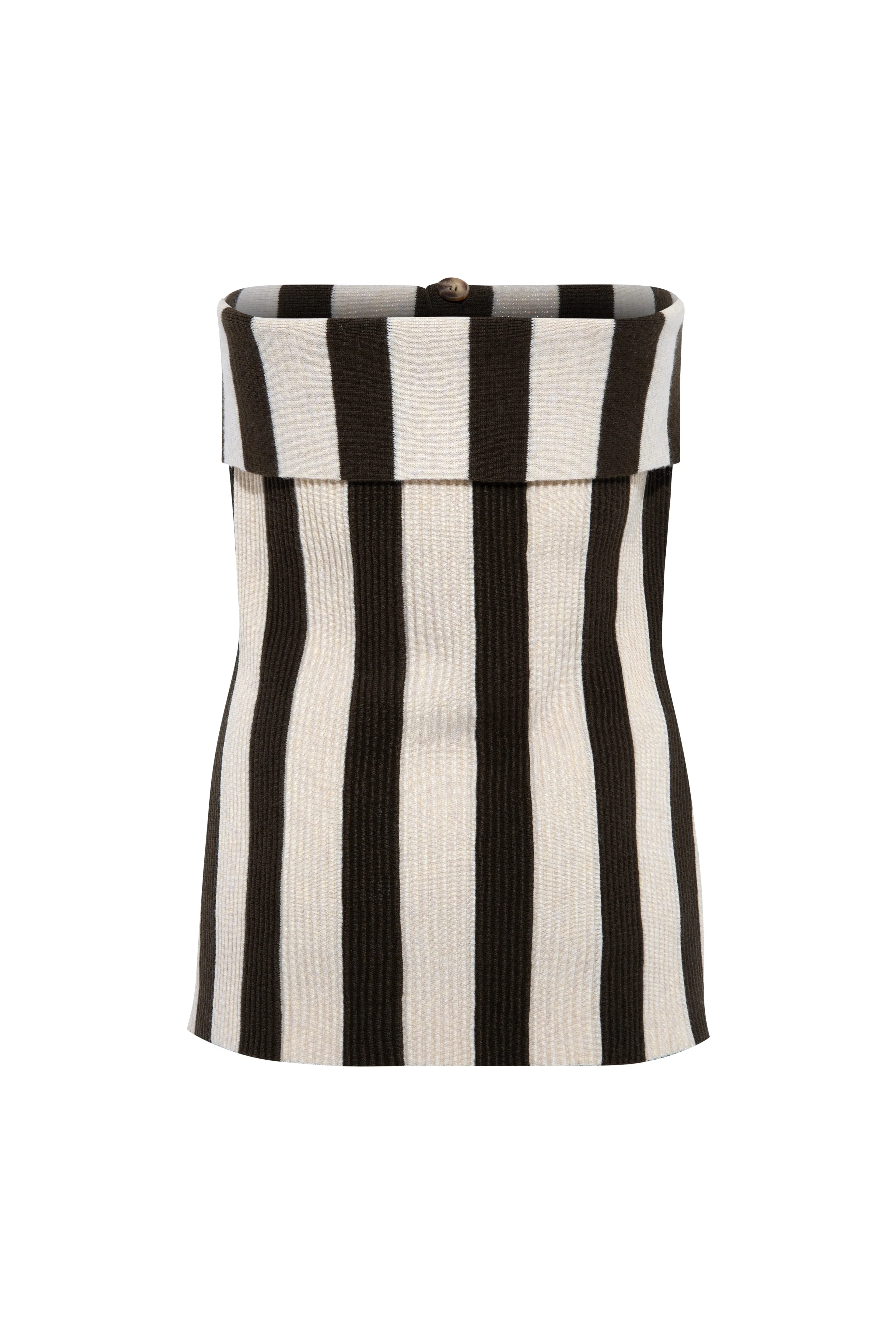 VASIA - Strapless button down ribbed knit top sold by Siedres product image thumbnail 5