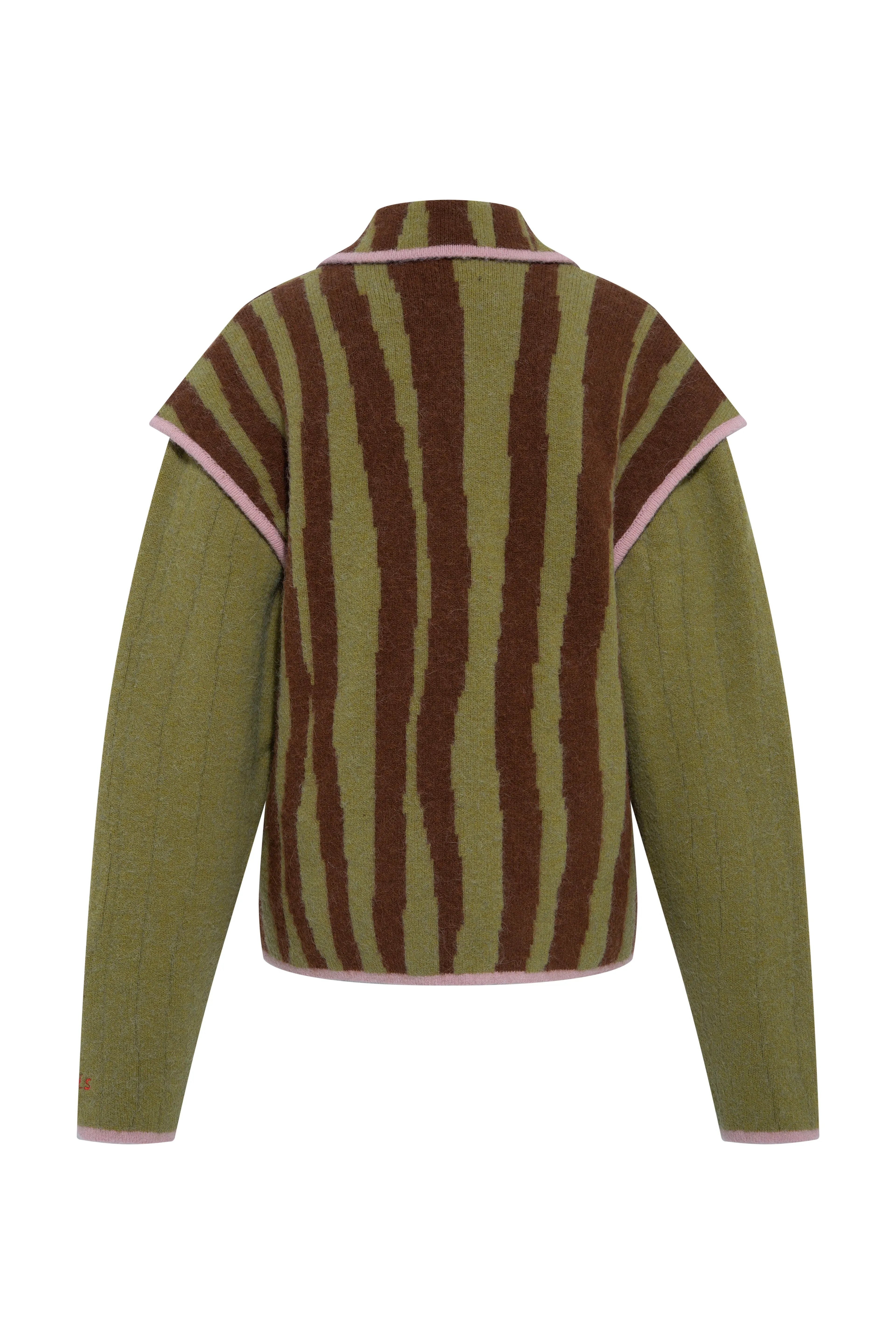 RINA - Jacquard knit jacket with removable sleeves sold by Siedres product image thumbnail 5