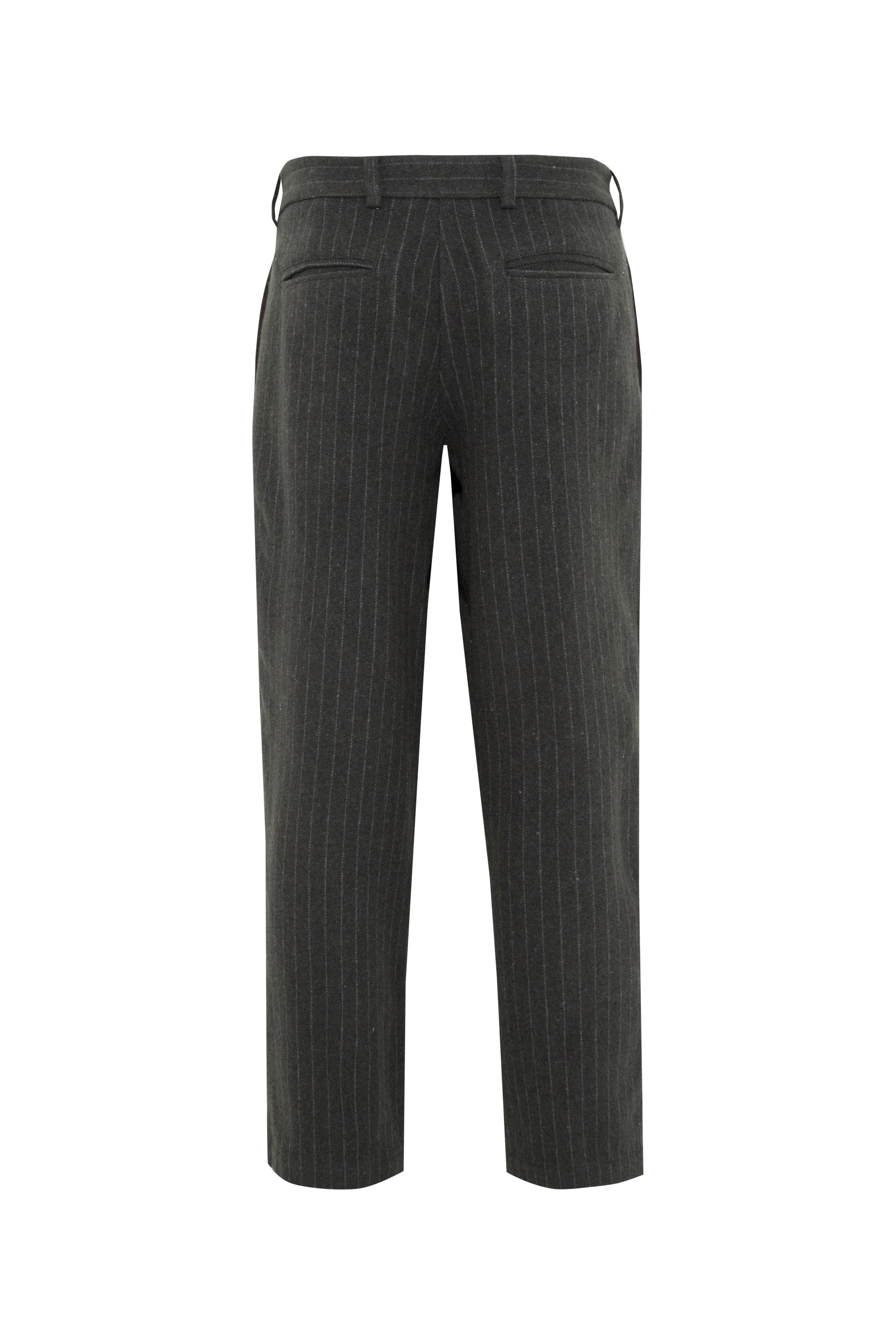 MREN - Pinstripe pleated straight-leg pants sold by Siedres product image thumbnail 5