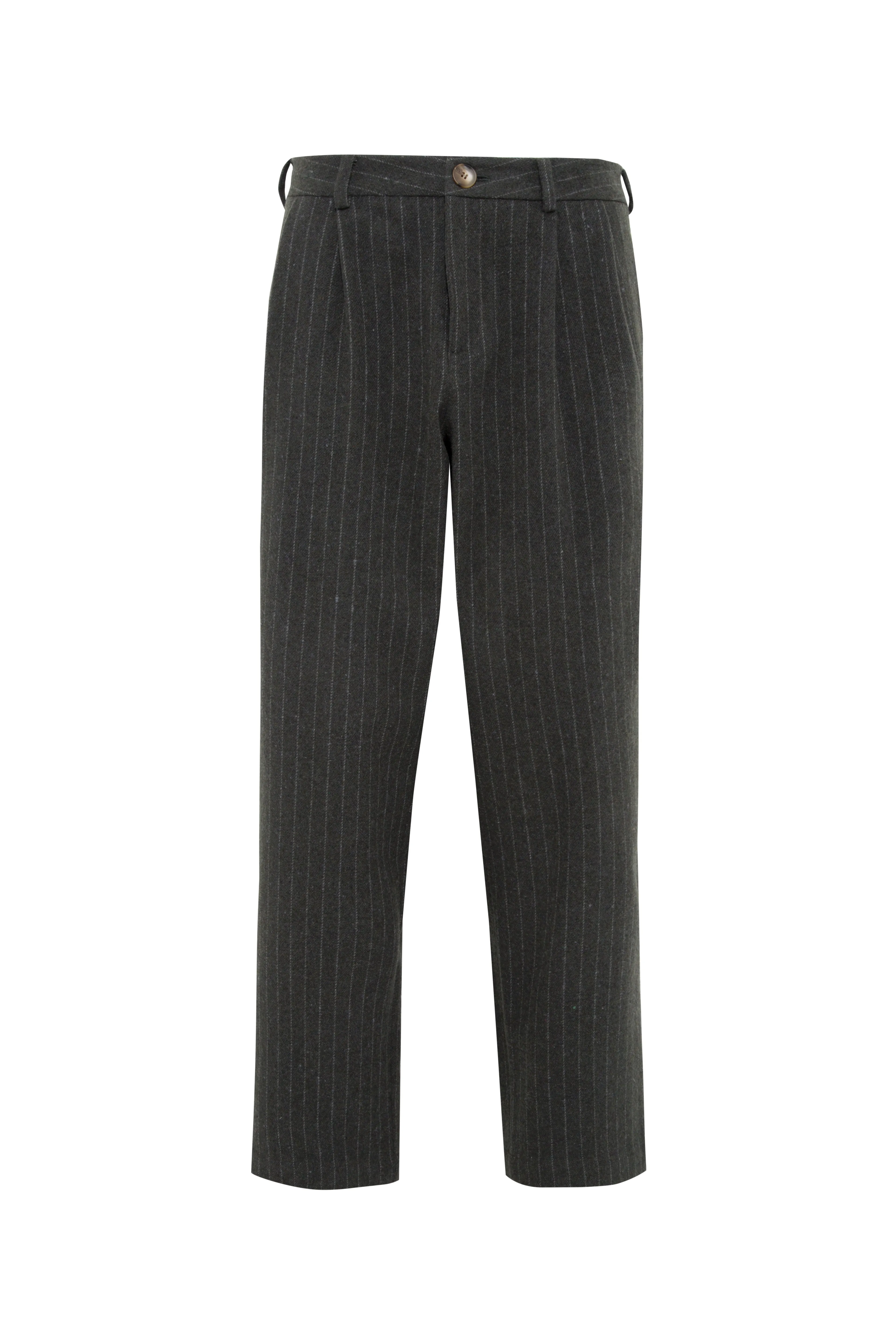 MREN - Pinstripe pleated straight-leg pants sold by Siedres product image thumbnail 4