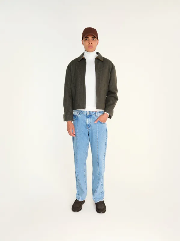 UMO - Pinstripe boxy-fit blouson jacket sold by Siedres