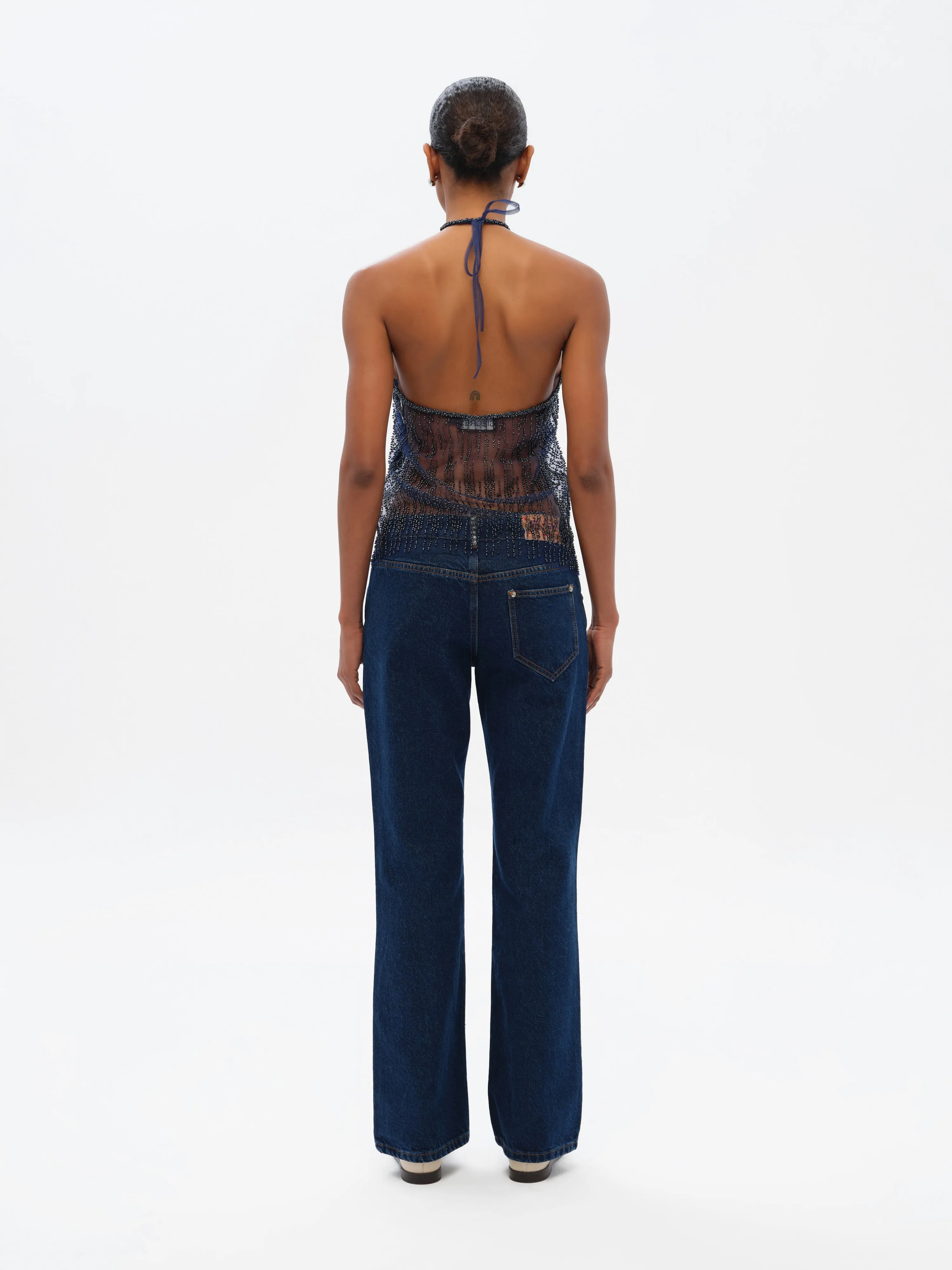 LUISIA - Low-rise straight-leg embellished jeans sold by Siedres product image thumbnail 3