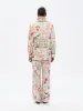 NEDI - Maison print straight-leg drawstring pants sold by Siedres