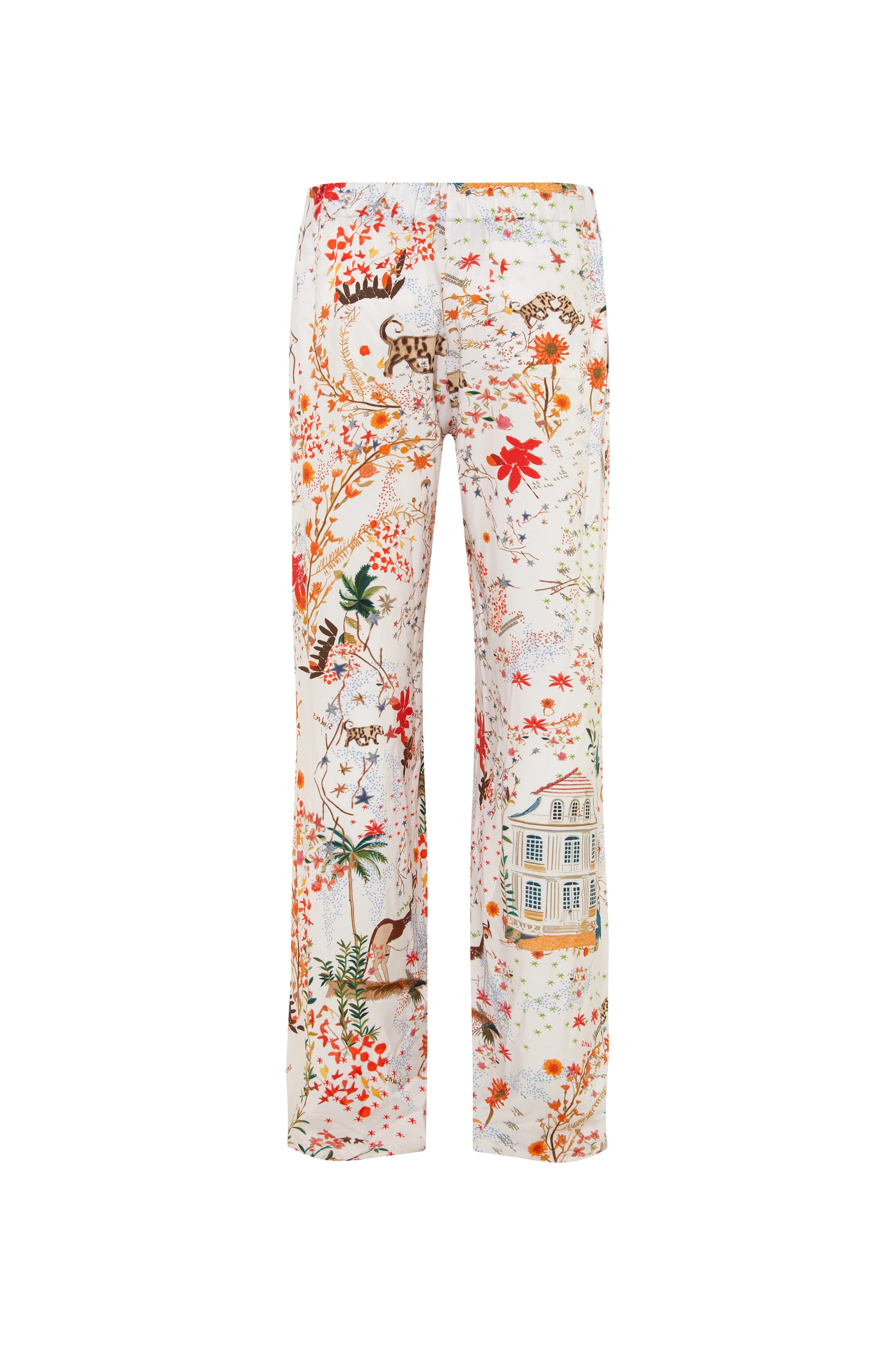 NEDI - Maison print straight-leg drawstring pants sold by Siedres product image thumbnail 5