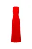 ALINA - Open-back ruched maxi jersey dress sold by Siedres