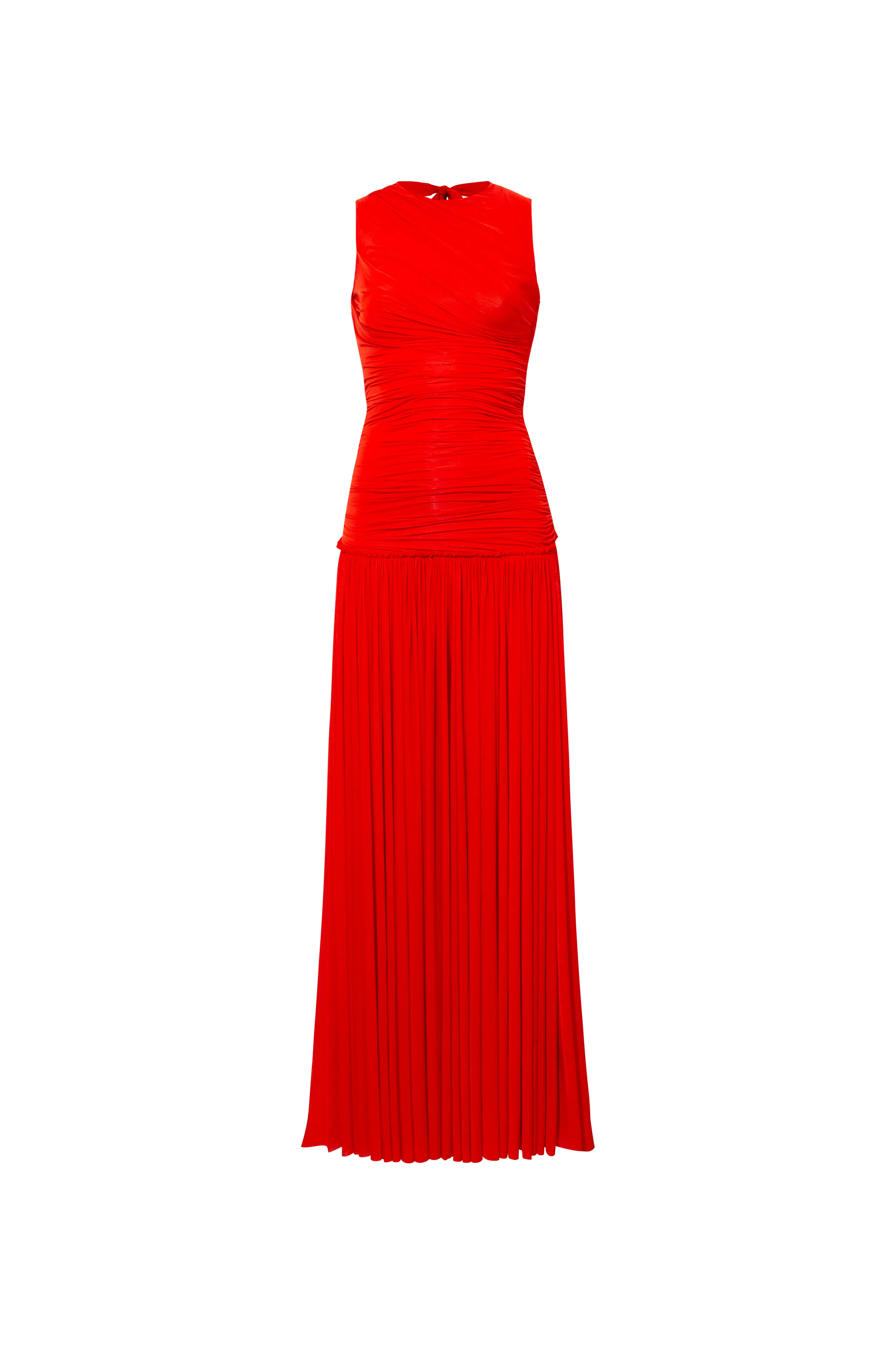 ALINA - Open-back ruched maxi jersey dress sold by Siedres product image thumbnail 4