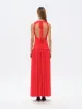 ALINA - Open-back ruched maxi jersey dress sold by Siedres