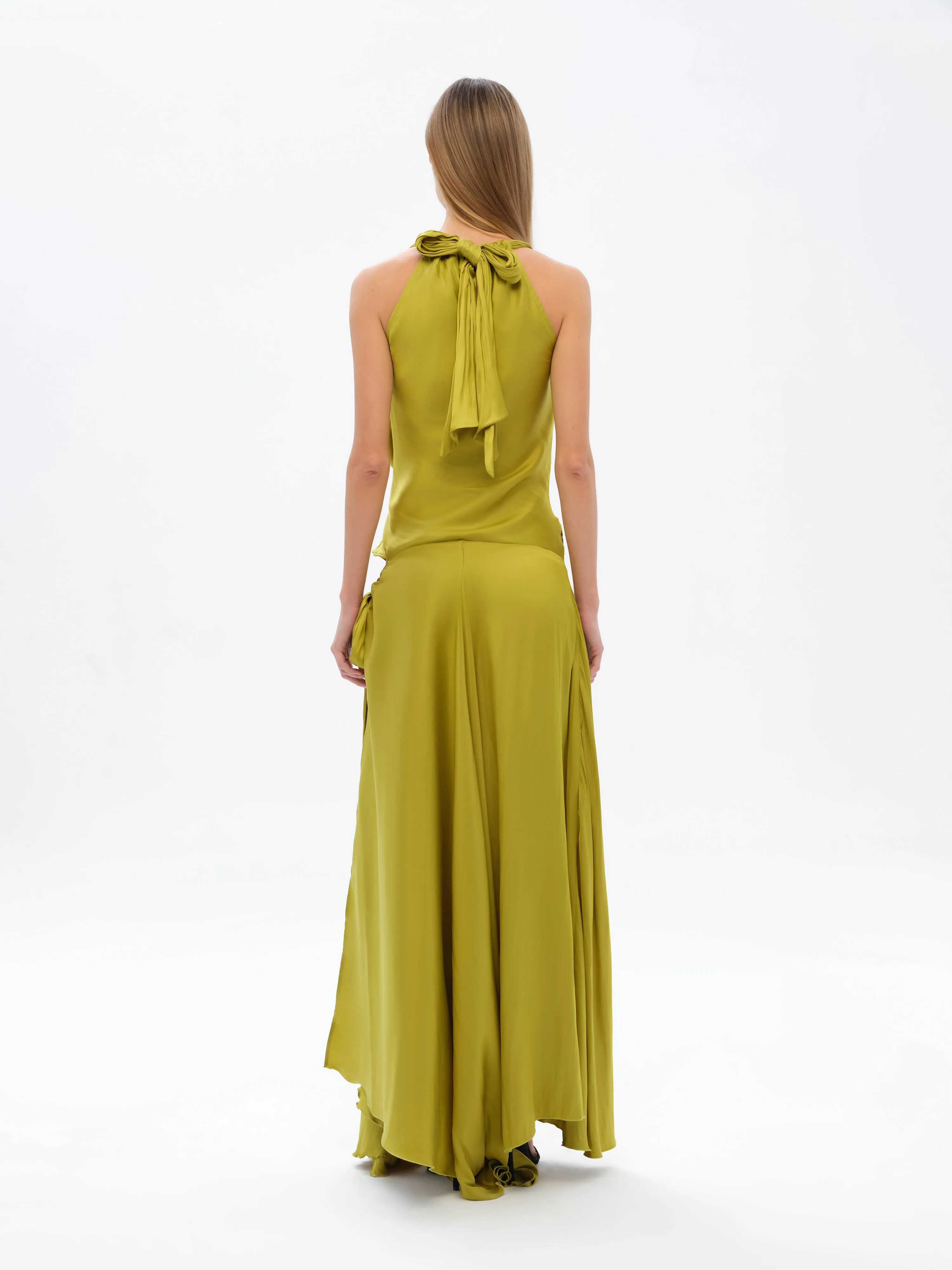 NESTA - Cut-out detailed draped maxi dress sold by Siedres product image thumbnail 2