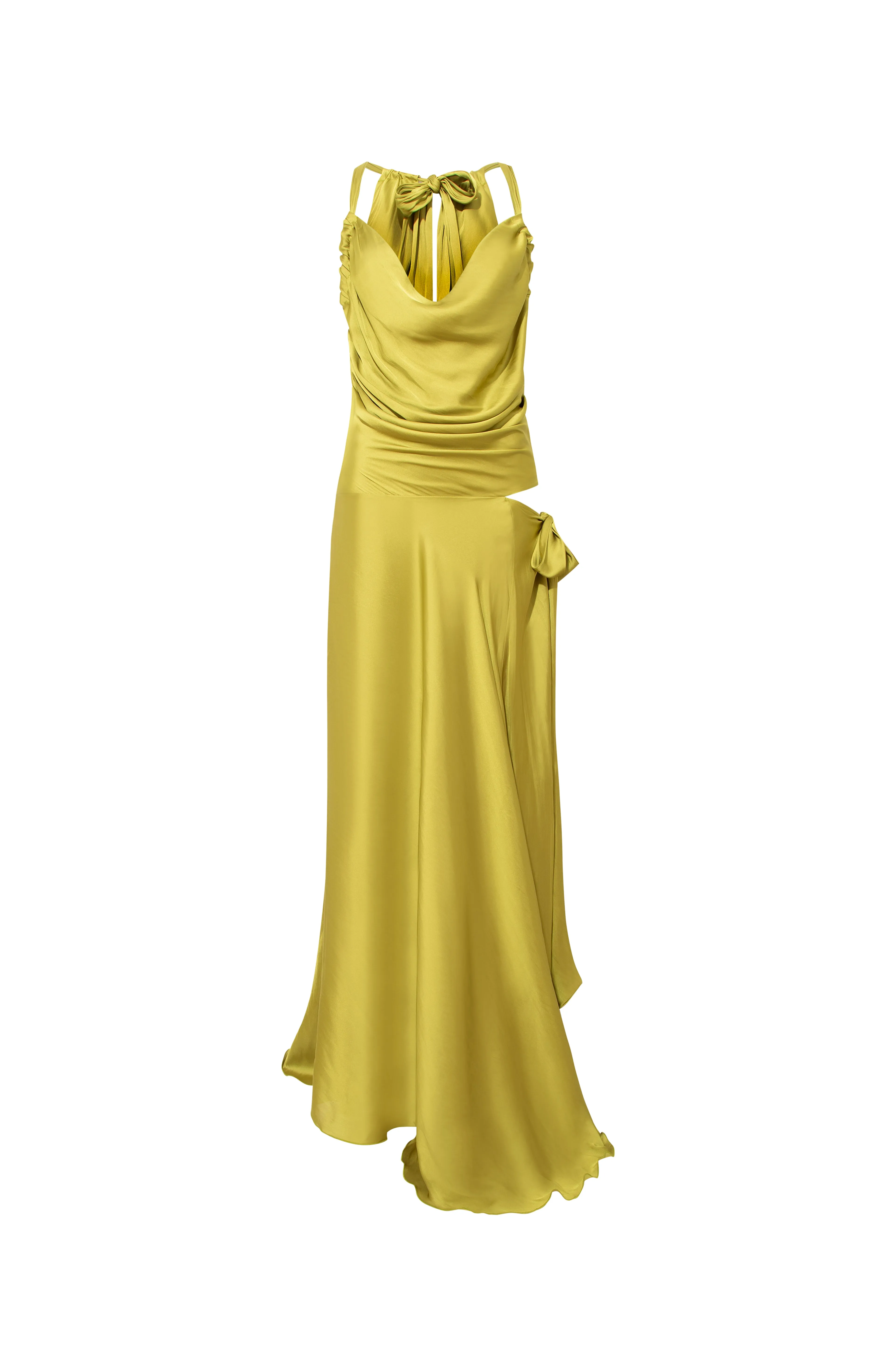 NESTA - Cut-out detailed draped maxi dress sold by Siedres product image thumbnail 3
