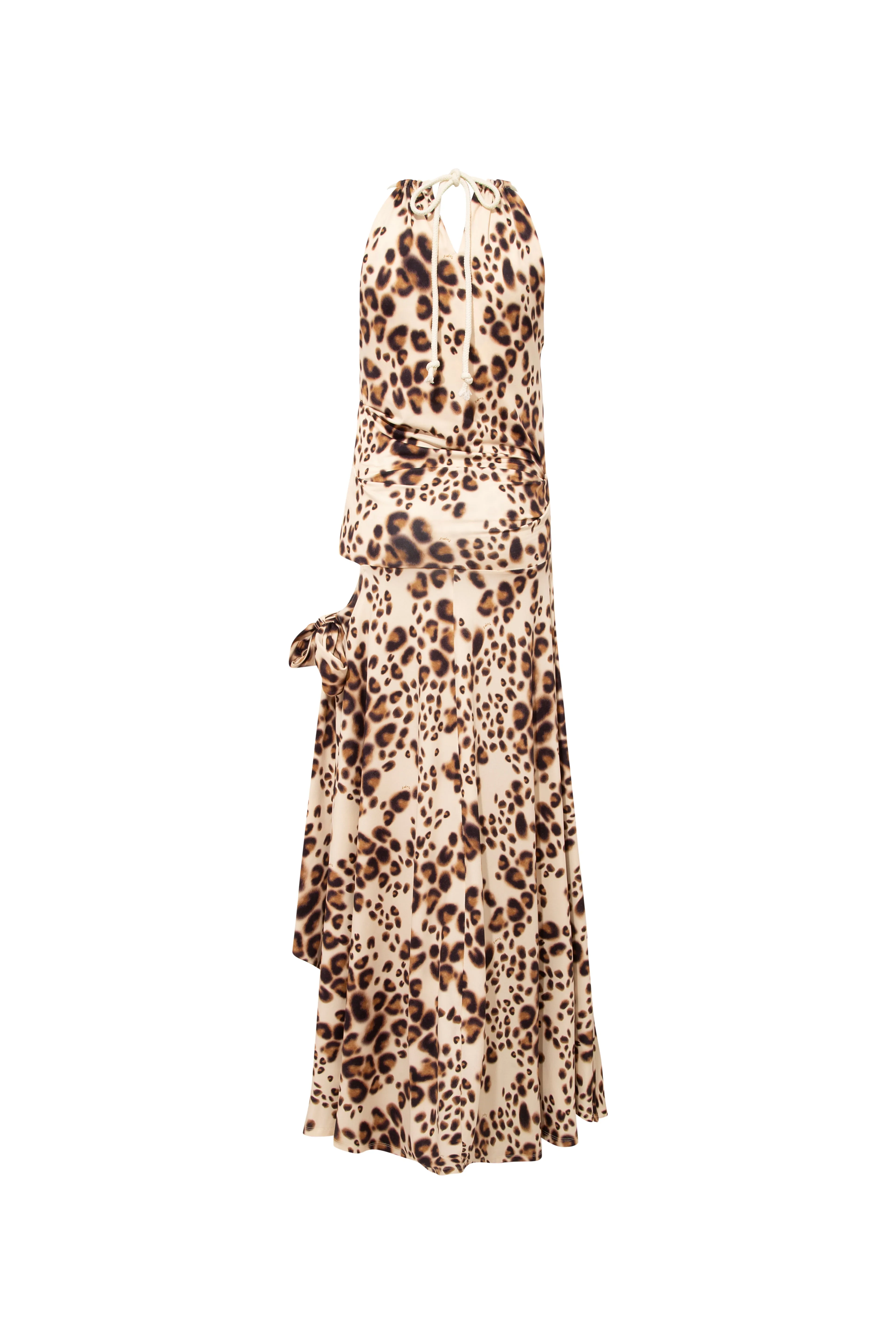 NESTA - Cut-out detailed animal-print dress sold by Siedres product image thumbnail 5