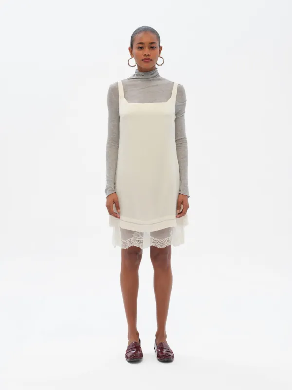 ZAYE - Square neck mini dress with lace lining sold by Siedres