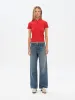 MOLLIE - Button detailed short sleeve knit top sold by Siedres