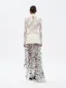 NIVES - Flower detailed mock neck top sold by Siedres