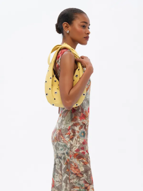 MONA - Studded leather shoulder bag sold by Siedres