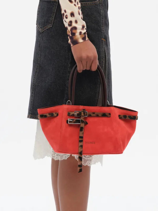 NOA MINI - Mini suede tote bag sold by Siedres