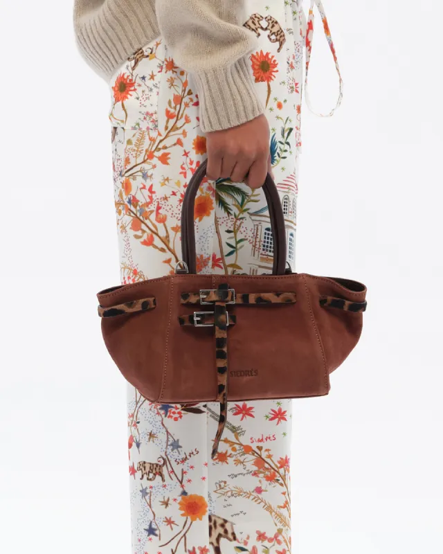 NOA MINI - Mini suede tote bag sold by Siedres