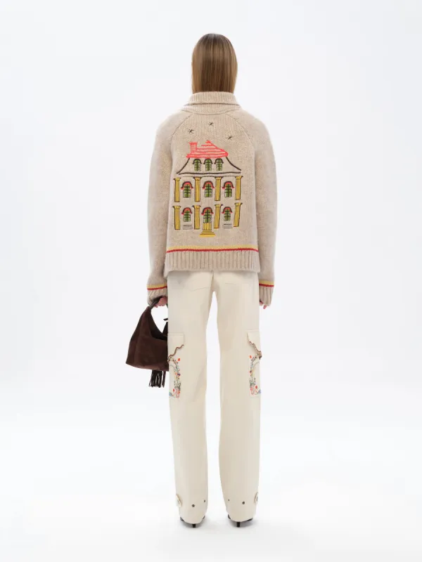 NIASA - Maison embroidered cardigan sold by Siedres